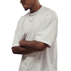 Summer Men's Oversized Loose Cotton T-shirts Small Round Neck Top Tee