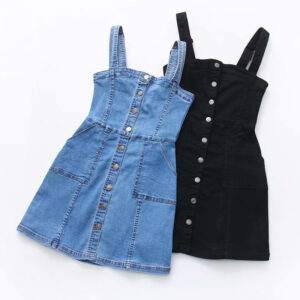 Women's Slim Denim Dress Fashion Sleeveless Elasticity Jeans Bodycon Sundress