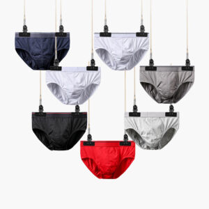 Men Cotton Briefs Fashion Sexy Male Shorts Underwear Breathable Soft Panties 7pcs/bag